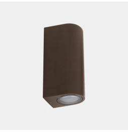 LedsC4 - Aplique IP66 Eko doble emisión GU10 8 marrón