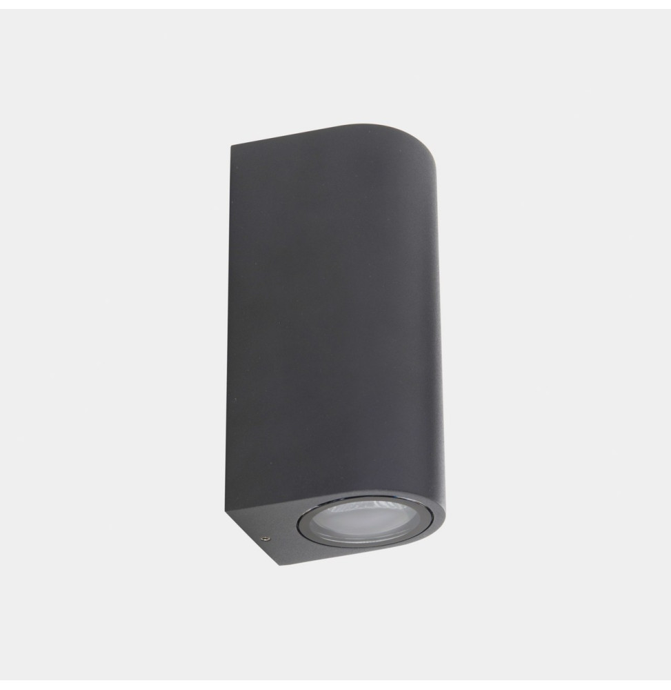 LedsC4 - Aplique IP66 Eko doble emisión GU10 8 gris urbano LedsC4 - Aplique IP66 Eko doble emisión GU10 8 gris urbano