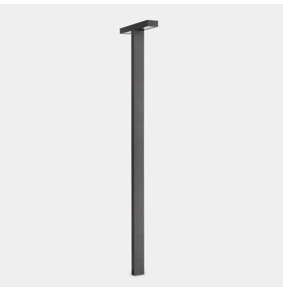 LedsC4 - Farola IP66 Ele 2 Heads LED 49 2700K DALI-2 gris urbano 5458lm