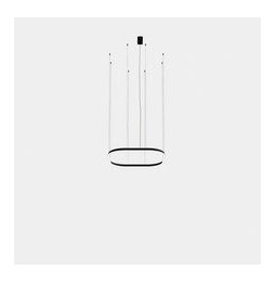 LedsC4 - Luminaria colgante Geometric cuadrado empotrada 1000x1000mm LED 76 blanco cálido 2400K ON-OFF blanco 3825lm