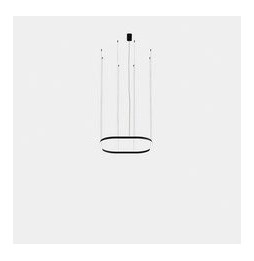LedsC4 - Luminaria colgante Geometric cuadrado empotrada 1000x1000mm LED 76 blanco cálido 2700K ON-OFF blanco 4240lm