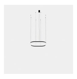 LedsC4 - Luminaria colgante Geometric cuadrado empotrada 1000x1000mm LED 76 blanco cálido 3000K ON-OFF oro 4609lm