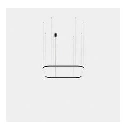 LedsC4 - Luminaria colgante Geometric cuadrado empotrada 1600x1600mm LED 125 blanco cálido 3000K ON-OFF oro 7777lm