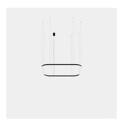 LedsC4 - Luminaria colgante Geometric cuadrado empotrada 1600x1600mm LED 125 blanco neutro 4000K ON-OFF blanco 8399lm