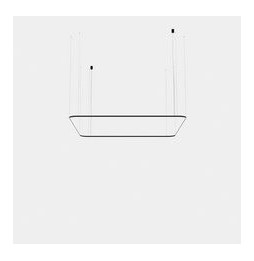 LedsC4 - Luminaria colgante Geometric cuadrado empotrada 4000x4000mm LED 319 blanco cálido 2400K ON-OFF blanco 16973lm