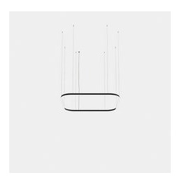 LedsC4 - Luminaria colgante Geometric cuadrado mini 1600x1600mm LED 125 blanco cálido 3000K ON-OFF blanco 7777lm