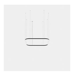 LedsC4 - Luminaria colgante Geometric cuadrado mini 1600x1600mm LED 125 blanco neutro 4000K ON-OFF blanco 8399lm