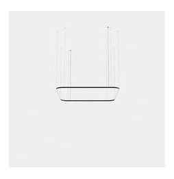 LedsC4 - Luminaria colgante Geometric cuadrado mini 2500x2500mm LED 199 blanco cálido 2400K ON-OFF oro 10399lm