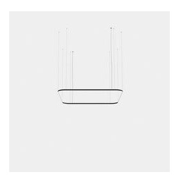 LedsC4 - Luminaria colgante Geometric cuadrado mini 2500x2500mm LED 199 blanco cálido 3000K ON-OFF oro 12529lm