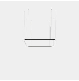 LedsC4 - Luminaria colgante Geometric cuadrado mini 2500x2500mm LED 199 blanco neutro 4000K ON-OFF oro 13531lm