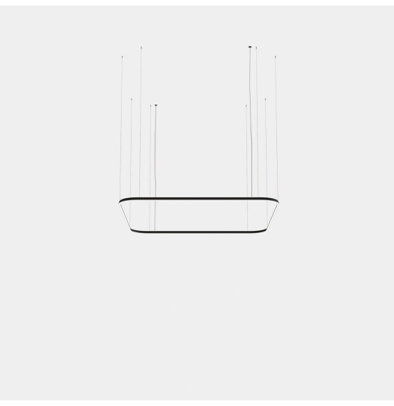 LedsC4 - Luminaria colgante Geometric cuadrado mini 2500x2500mm LED 199 blanco neutro 4000K ON-OFF oro 13531lm