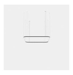 LedsC4 - Luminaria colgante Geometric cuadrado mini 2500x2500mm LED 199 blanco neutro 4000K ON-OFF oro 13531lm