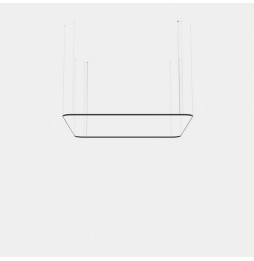 LedsC4 - Luminaria colgante Geometric cuadrado mini 4000x4000mm LED 319 blanco cálido 2400K ON-OFF blanco 16973lm