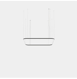LedsC4 - Luminaria colgante Geometric cuadrado mini 2500x2500mm LED 199 blanco neutro 4000K ON-OFF negro 13531lm