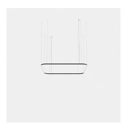 LedsC4 - Luminaria colgante Geometric cuadrado mini 2500x2500mm LED 199 blanco neutro 4000K ON-OFF negro 13531lm