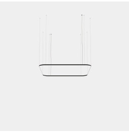 LedsC4 - Luminaria colgante Geometric cuadrado mini 2500x2500mm LED 199 blanco neutro 4000K ON-OFF blanco 13531lm