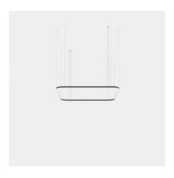LedsC4 - Luminaria colgante Geometric cuadrado mini 2500x2500mm LED 199 blanco neutro 4000K ON-OFF blanco 13531lm