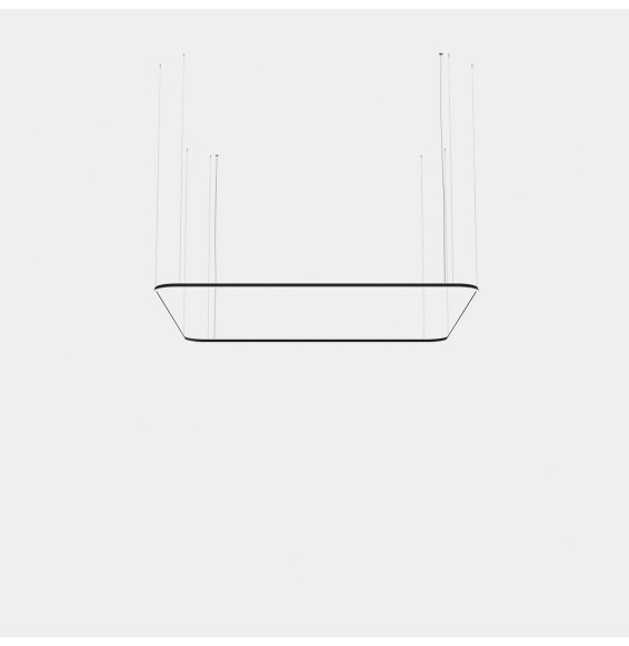 LedsC4 - Luminaria colgante Geometric cuadrado mini 4000x4000mm LED 319 blanco cálido 2700K ON-OFF oro 18813lm