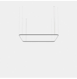 LedsC4 - Luminaria colgante Geometric cuadrado mini 4000x4000mm LED 319 blanco cálido 2700K ON-OFF oro 18813lm