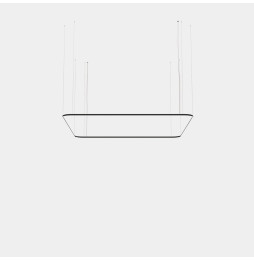 LedsC4 - Luminaria colgante Geometric cuadrado mini 4000x4000mm LED 319 blanco cálido 3000K ON-OFF blanco 20449lm