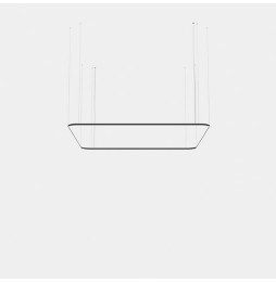 LedsC4 - Luminaria colgante Geometric cuadrado mini 4000x4000mm LED 319 blanco cálido 3000K ON-OFF negro 20449lm