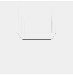 LedsC4 - Luminaria colgante Geometric cuadrado mini 4000x4000mm LED 319 blanco neutro 4000K ON-OFF negro 22085lm