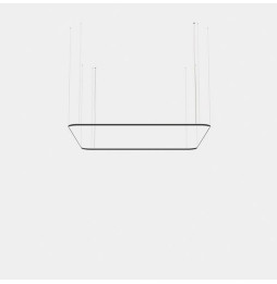 LedsC4 - Luminaria colgante Geometric cuadrado mini 4000x4000mm LED 319 blanco neutro 4000K ON-OFF negro 22085lm