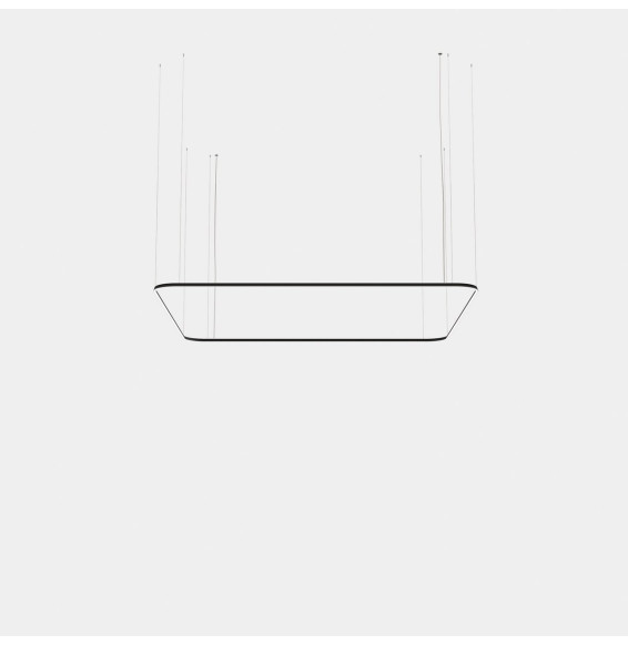 LedsC4 - Luminaria colgante Geometric cuadrado mini 4000x4000mm LED 319 blanco neutro 4000K ON-OFF blanco 22085lm