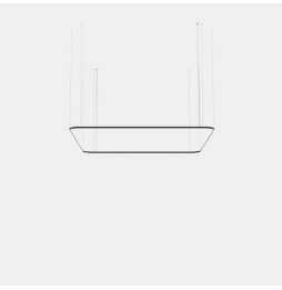 LedsC4 - Luminaria colgante Geometric cuadrado mini 4000x4000mm LED 319 blanco neutro 4000K ON-OFF blanco 22085lm