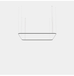 LedsC4 - Luminaria colgante Geometric cuadrado mini 4000x4000mm LED 319 blanco neutro 4000K ON-OFF oro 22085lm