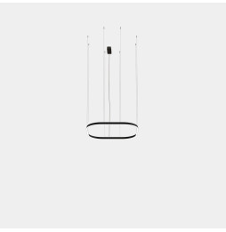 LedsC4 - Luminaria colgante Geometric cuadrado superficie 1000x1000mm LED 76 blanco cálido 2400K ON-OFF oro 3825lm