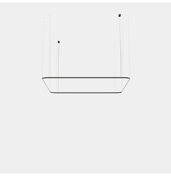 LedsC4 - Luminaria colgante Geometric cuadrado superficie 4000x4000mm LED 319 blanco cálido 2400K ON-OFF blanco 16973lm