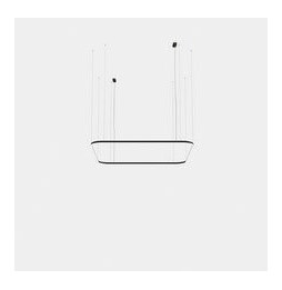 LedsC4 - Luminaria colgante Geometric cuadrado superficie 2500x2500mm LED 199 blanco neutro 4000K ON-OFF negro 13531lm