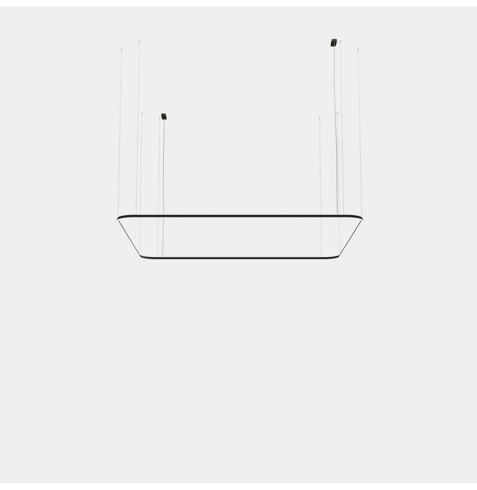 LedsC4 - Luminaria colgante Geometric cuadrado superficie 4000x4000mm LED 319 blanco cálido 2700K ON-OFF negro 18813lm LedsC4 - Luminaria colgante Geometric cuadrado superficie 4000x4000mm LED 319 blanco cálido 2700K ON-OFF negro 18813lm