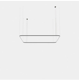 LedsC4 - Luminaria colgante Geometric cuadrado superficie 4000x4000mm LED 319 blanco cálido 3000K ON-OFF negro 20449lm