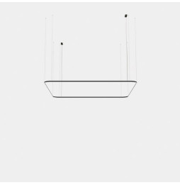 LedsC4 - Luminaria colgante Geometric cuadrado superficie 4000x4000mm LED 319 blanco cálido 3000K ON-OFF blanco 20449lm