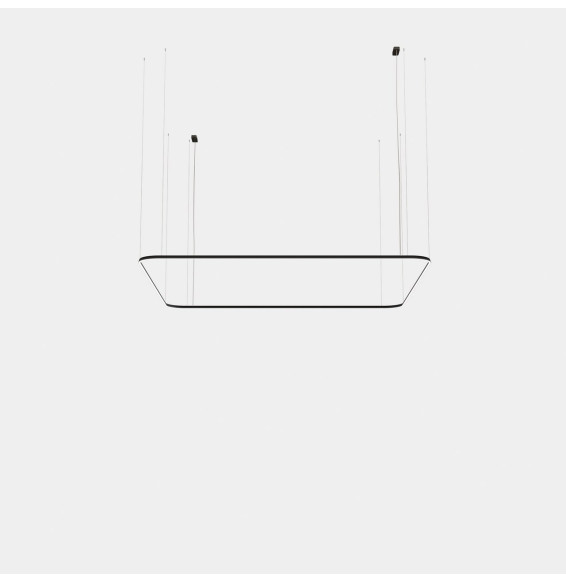 LedsC4 - Luminaria colgante Geometric cuadrado superficie 4000x4000mm LED 319 blanco cálido 3000K ON-OFF oro 20449lm