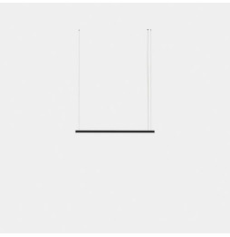 LedsC4 - Luminaria colgante Geometric lineal mini 1,5m LED 31.1 blanco cálido 2400K DALI-2 negro 1642lm
