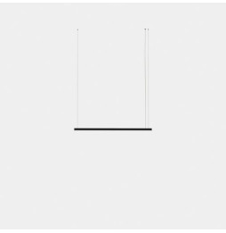 LedsC4 - Luminaria colgante Geometric lineal mini 1,5m LED 31.1 blanco cálido 2400K ON-OFF negro 1642lm