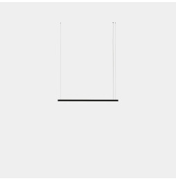 LedsC4 - Luminaria colgante Geometric lineal mini 1,5m LED 31.1 blanco cálido 2400K ON-OFF blanco 1642lm