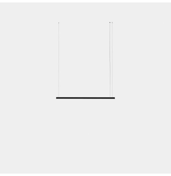 LedsC4 - Luminaria colgante Geometric lineal mini 1,5m LED 31.1 blanco cálido 2400K ON-OFF oro 1642lm