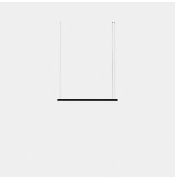 LedsC4 - Luminaria colgante Geometric lineal mini 1,5m LED 31.1 blanco cálido 2700K DALI-2 blanco 1814lm