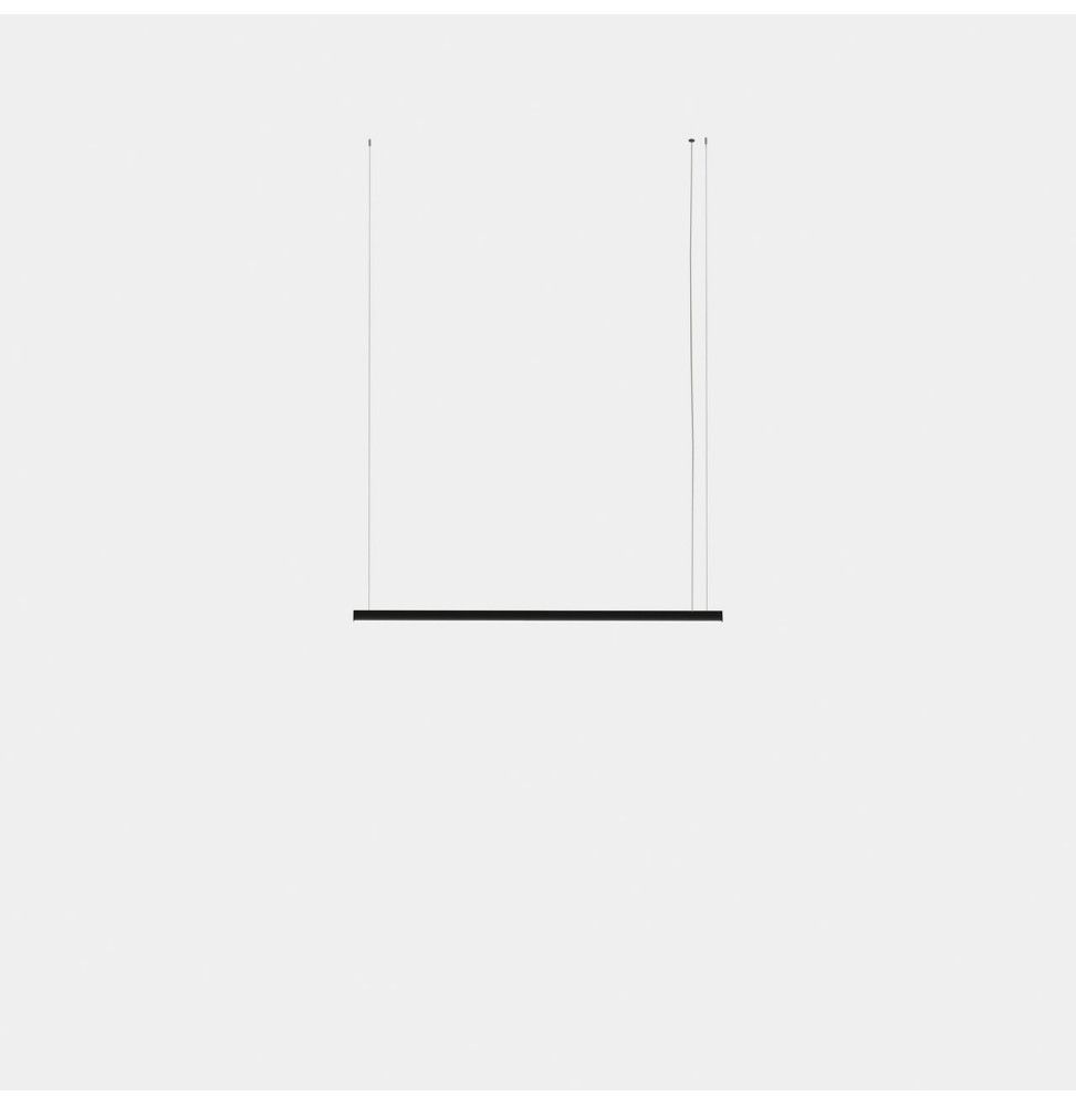 LedsC4 - Luminaria colgante Geometric lineal mini 1,5m LED 31.1 blanco cálido 2700K DALI-2 negro 1814lm LedsC4 - Luminaria colgante Geometric lineal mini 1,5m LED 31.1 blanco cálido 2700K DALI-2 negro 1814lm