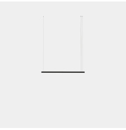 LedsC4 - Luminaria colgante Geometric lineal mini 1,5m LED 31.1 blanco cálido 2700K ON-OFF blanco 1814lm