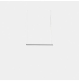 LedsC4 - Luminaria colgante Geometric lineal mini 1,5m LED 31.1 blanco neutro 4000K DALI-2 negro 2102lm