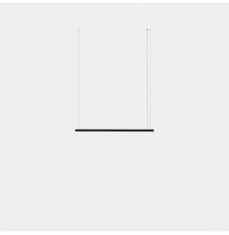 LedsC4 - Luminaria colgante Geometric lineal mini 1,5m LED 31.1 blanco neutro 4000K ON-OFF negro 2102lm