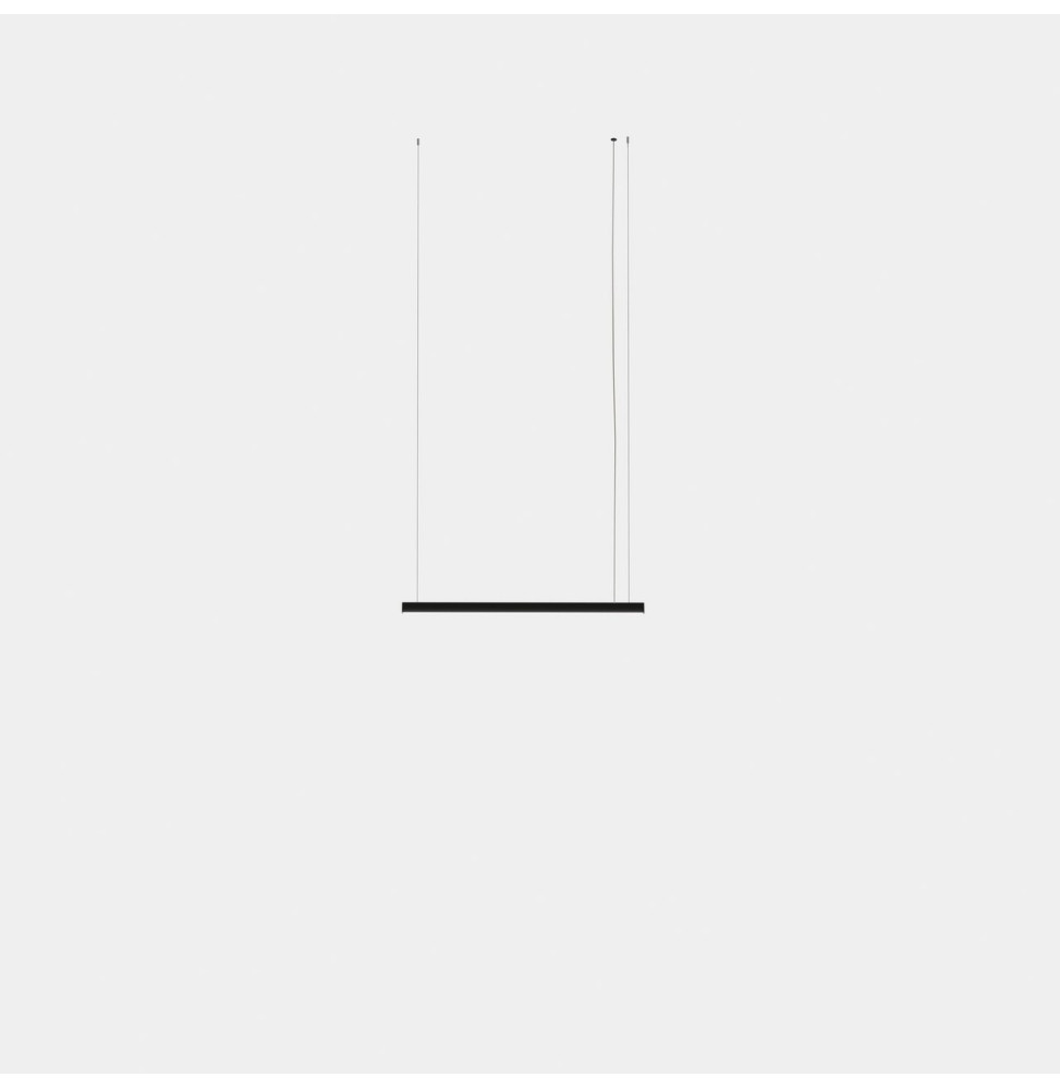 LedsC4 - Luminaria colgante Geometric lineal mini 1m LED 20.7 blanco cálido 2700K 0-10V negro 1210lm LedsC4 - Luminaria colgante Geometric lineal mini 1m LED 20.7 blanco cálido 2700K 0-10V negro 1210lm