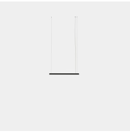 LedsC4 - Luminaria colgante Geometric lineal mini 1m LED 20.7 blanco cálido 2700K ON-OFF blanco 1210lm