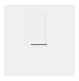 LedsC4 - Luminaria colgante Geometric lineal mini 1m LED 20.7 blanco cálido 2700K ON-OFF blanco 1210lm