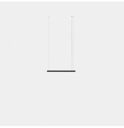LedsC4 - Luminaria colgante Geometric lineal mini 1m LED 20.7 blanco cálido 2700K ON-OFF blanco 1210lm